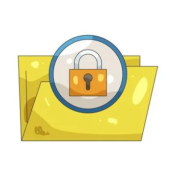 Illustration of folder Stock Illustration