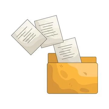 Illustration of folder Stock Illustration