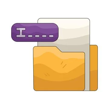 Illustration of folder Stock Illustration