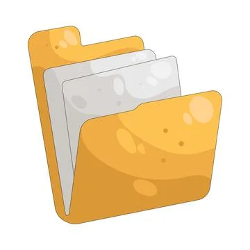 Illustration of folder Stock Illustration