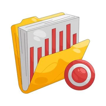 Illustration of Folder 스톡 일러스트