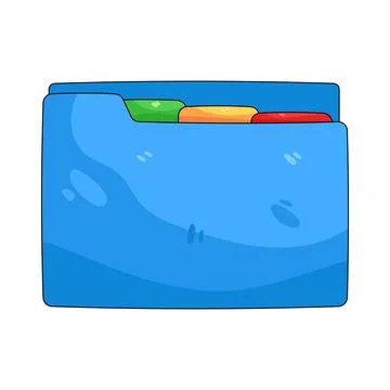 Illustration of folder Illustrazione stock