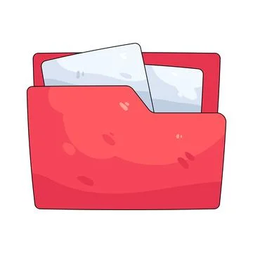 Illustration of folder Stock Illustration