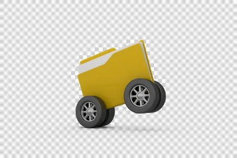 Illustration of folder with tire Stock-Illustration
