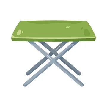 Illustration of folding table Stock Illustration