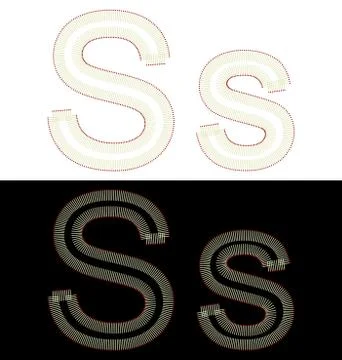 Illustration by font from matches Stock Illustration