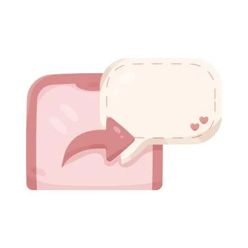 Illustration of forward message Stock Illustration