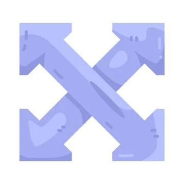 Illustration of Four arrows Stock Illustration