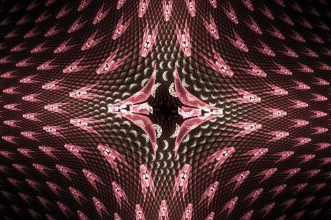 Illustration: fractal pattern of small elements. Stockillustratie