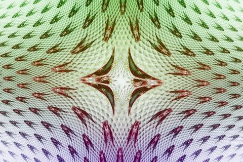 Illustration: fractal pattern of small elements. Stock Illustration