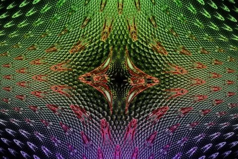 Illustration: fractal pattern of small elements. Stock Illustration
