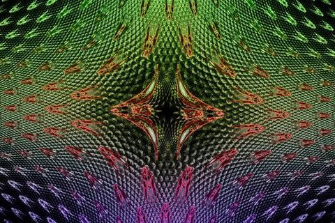 Illustration: fractal pattern of small elements. Fractal image fractal lin... Stock Photos