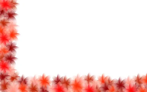 Illustration of a frame made of small flowers with different colors Stock Illustration