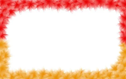 Illustration of a frame made of small flowers with different colors Stock Illustration