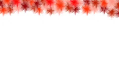Illustration of a frame made of small flowers with different colors Stock Photos