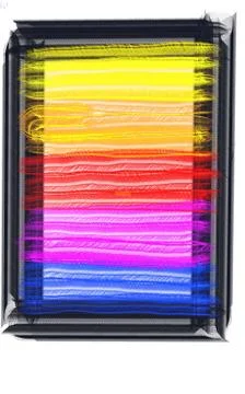 Illustration with frames and borders colored Illustration