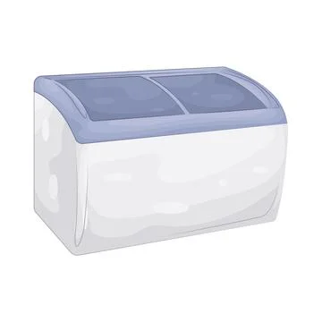 Illustration of freezer Illustrazione stock