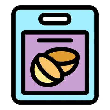 Illustration of fresh bread baking in oven Stock Illustration