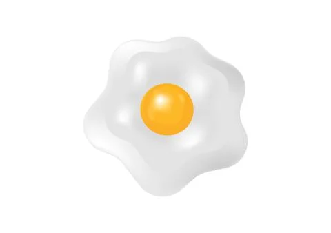 Illustration of fried eggs with mesh technique Stock-Illustration