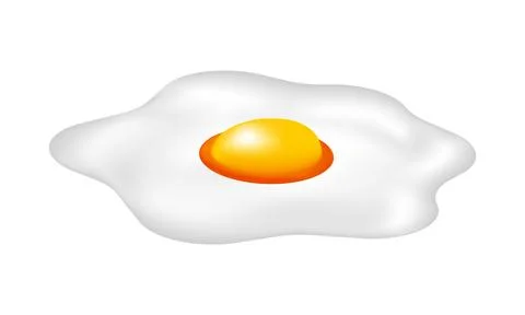 Illustration of fried eggs with mesh technique 2 Illustrazione stock
