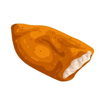 Illustration of Fried fish fillet Stock Illustration