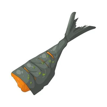 Illustration of Fried fish Stock Illustration