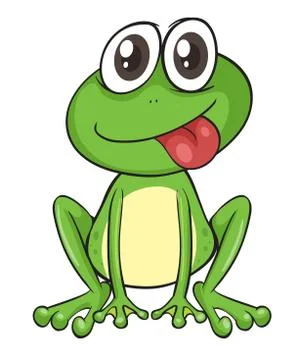Illustration of a frog on a white background Stock Illustration