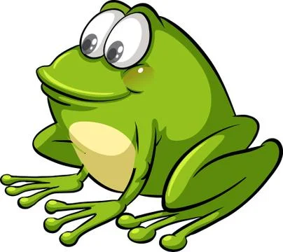 Illustration of frog with white background vector-eps Stock Illustration