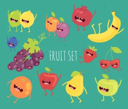 Illustration of fruit on a bicycle Stock Illustration