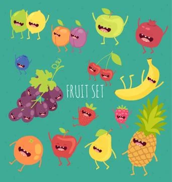 Illustration of fruit on a bicycle Illustrazione stock