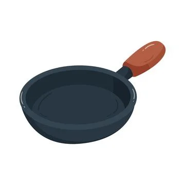 Illustration of frying pan Stock Illustration