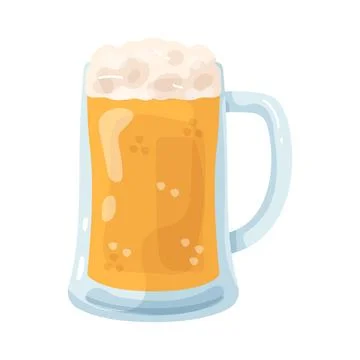 Illustration of full beer stein Stock Illustration