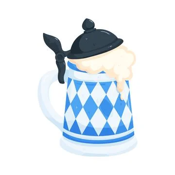 Illustration of full beer stein Stock Illustration