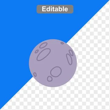 Illustration full moon Ilustração Stock