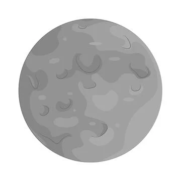Illustration of Full Moon Illustrazione stock