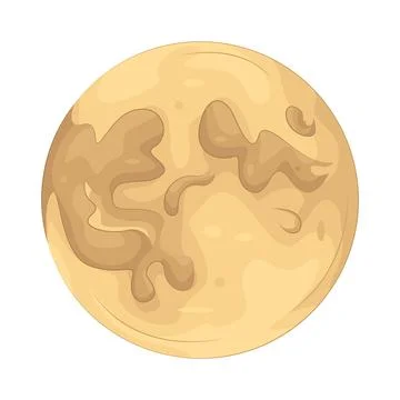 Illustration of full moon Illustrazione stock