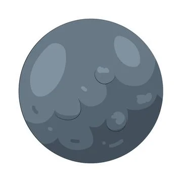 Illustration of full moon Stock Illustration