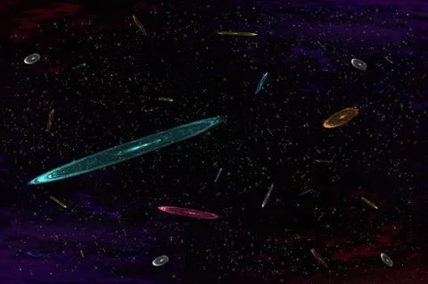 Illustration of galaxy Stock Illustration