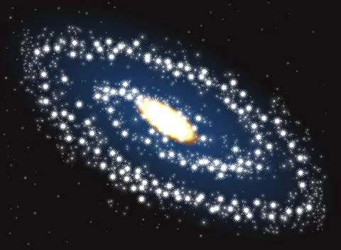 Illustration of galaxy Stock Illustration