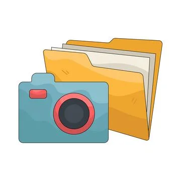 Illustration of gallery folder Stock Illustration