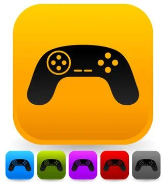Illustration of game controllers, remotes. Pc, console gaming Illustrazione stock
