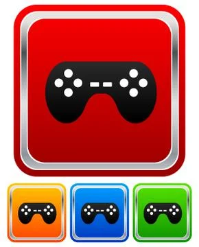 Illustration of game controllers, remotes. Pc, console gaming Illustrazione stock
