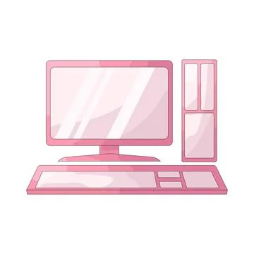 Illustration of gaming setup Illustrazione stock