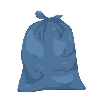 Illustration of garbage bag Illustrazione stock