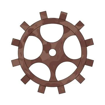Illustration of gear Illustrazione stock