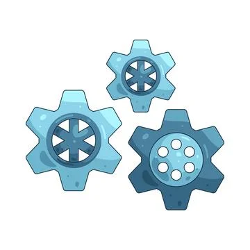 Illustration of gear 스톡 일러스트