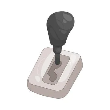 Illustration of gear shift Stock Illustration