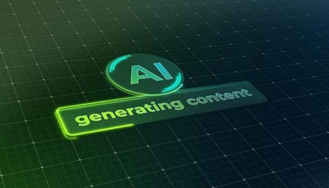 Illustration of a generative AI user interface during the loading process. Stock Illustration