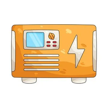 Illustration of generator Stock Illustration