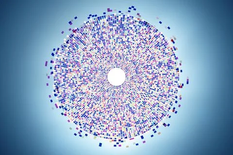 Illustration of genome data code 스톡 일러스트